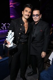 Ranveer Singh and Johnny Depp at Red Sea International Film Festival. Ranveer Singh and Johnny Depp at Red Sea International Film Festival.