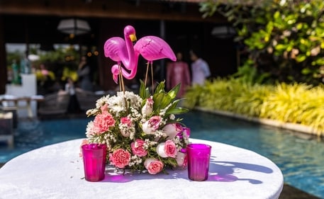 Flaimngo-themed pre-wedding function
