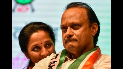 Ajit Pawar declared that his faction will contest the Baramati Lok Sabha seat, currently represented by MP Supriya Sule. (HT PHOTO) Ajit Pawar declared that his faction will contest the Baramati Lok Sabha seat, currently represented by MP Supriya Sule. (HT PHOTO)