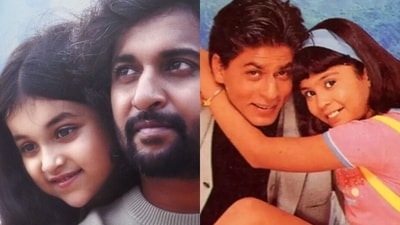 Nani and Shah Rukh Khan in stills of Hi Nanna and Kuch Kuch Hota Hai Nani and Shah Rukh Khan in stills of Hi Nanna and Kuch Kuch Hota Hai