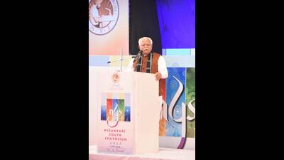 Khattar said that the government is engaged in dismantling the networks of drug smugglers in the state. (HT PHOTO)