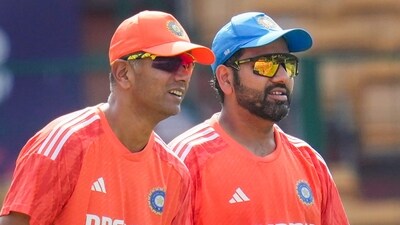 India's captain Rohit Sharma and head coach Rahul Dravid (PTI) India's captain Rohit Sharma and head coach Rahul Dravid (PTI)