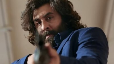 Ranbir Kapoor in a still from Animal Ranbir Kapoor in a still from Animal