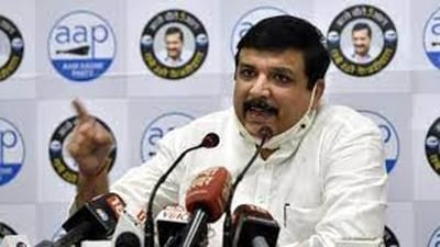 Sanjay Singh is the second most high-profile AAP leader, after Manish Sisodia, to be arrested in the excise case. (HT Photo) (HT_PRINT) Sanjay Singh is the second most high-profile AAP leader, after Manish Sisodia, to be arrested in the excise case. (HT Photo) (HT_PRINT)