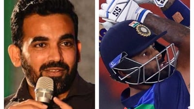 Zaheer Khan used Suryakumar Yadav as an example for a young Indian cricketer. (File/Reuters) Zaheer Khan used Suryakumar Yadav as an example for a young Indian cricketer. (File/Reuters)