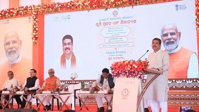 Union Education and Skill Development Minister Dharmendra Pradhan at NIT Rourkela (handout)