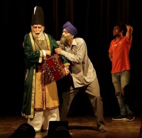 Directed by M Sayeed Alam, this play presented by Pierrot’s Productions is a comic account of the life and times of Mirza Ghalib as he revisits Delhi in the 21st century. Directed by M Sayeed Alam, this play presented by Pierrot’s Productions is a comic account of the life and times of Mirza Ghalib as he revisits Delhi in the 21st century.