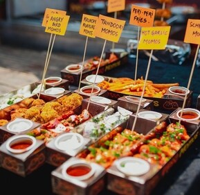 The space at this food festival is divided into five segments namely North Indian Zone, World Food Zone, Asian Zone, Continental Zone and Dessert Zone. The space at this food festival is divided into five segments namely North Indian Zone, World Food Zone, Asian Zone, Continental Zone and Dessert Zone.