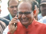 Bhopal: Madhya Pradesh Chief Minister Shivraj Singh Chouhan at his residence during counting of votes for MP Assembly elections, in Bhopal, Sunday, Dec. 3, 2023. (PTI Photo)(PTI12_03_2023_000038B)(PTI)