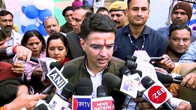 Sachin Pilot wins Tonk while Congress faces a drubbing in Rajasthan. (ANI) Sachin Pilot wins Tonk while Congress faces a drubbing in Rajasthan. (ANI)
