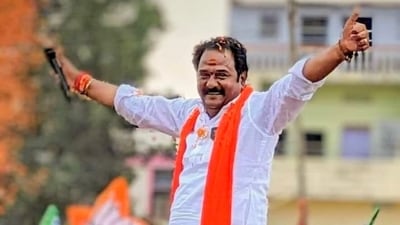  BJP candidate from Kamareddy Assembly seat, Katipally Venkata Ramana defeats sitting CM of Telangana and BRS Party President K. Chandrashekar Rao and Congress CM candidate, Revanth Reddy from Kamareddy Assembly seat in the state Assembly elections, on Sunday. (ANI) BJP candidate from Kamareddy Assembly seat, Katipally Venkata Ramana defeats sitting CM of Telangana and BRS Party President K. Chandrashekar Rao and Congress CM candidate, Revanth Reddy from Kamareddy Assembly seat in the state Assembly elections, on Sunday. (ANI)