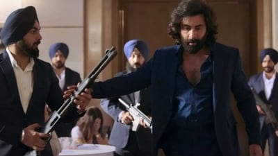 Ranbir Kapoor in a still from Animal