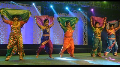 Day 2 of the annual 10-day fair presented a musical treat with folk songs and dances of various states. (Sant Arora /HT Photo)