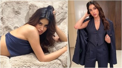 Janhvi Kapoor dropped pictures of herself on Instagram dressed in a pinstriped powersuit, serving her fans with a quintessential boss babe look. It is the perfect sartorial pick for weekend parties, outings with your girlfriends, or even work meetings. Scroll through to see Janhvi's photos and our detailed download of her look. (Instagram) Janhvi Kapoor dropped pictures of herself on Instagram dressed in a pinstriped powersuit, serving her fans with a quintessential boss babe look. It is the perfect sartorial pick for weekend parties, outings with your girlfriends, or even work meetings. Scroll through to see Janhvi's photos and our detailed download of her look. (Instagram)