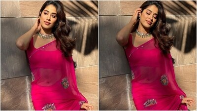 Meanwhile, Janhvi Kapoor has Mr and Mrs Maahi alongside actor Rajkummar Rao in the pipeline. The film will be released on April 19, 2024. Directed by Sharan Sharma, the project marks Janhvi and RajKummar's second collaboration after Roohi. Janhvi also has Devara along with Jr NTR and Saif Ali Khan. (Instagram) Meanwhile, Janhvi Kapoor has Mr and Mrs Maahi alongside actor Rajkummar Rao in the pipeline. The film will be released on April 19, 2024. Directed by Sharan Sharma, the project marks Janhvi and RajKummar's second collaboration after Roohi. Janhvi also has Devara along with Jr NTR and Saif Ali Khan. (Instagram)