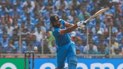 Ahmedabad: India's Rohit Sharma plays a shot during the ICC Men�s Cricket World Cup 2023 final match between India and Australia, at the Narendra Modi Stadium, in Ahmedabad, Sunday, Nov. 19, 2023. (PTI Photo/Manvender Vashist Lav) (PTI11_19_2023_000357A) (PTI) Ahmedabad: India's Rohit Sharma plays a shot during the ICC Men�s Cricket World Cup 2023 final match between India and Australia, at the Narendra Modi Stadium, in Ahmedabad, Sunday, Nov. 19, 2023. (PTI Photo/Manvender Vashist Lav) (PTI11_19_2023_000357A) (PTI)
