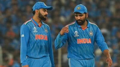 Indian skipper Rohit Sharma and Virat Kohli during the ICC Men's Cricket World Cup 2023 final match (PTI) Indian skipper Rohit Sharma and Virat Kohli during the ICC Men's Cricket World Cup 2023 final match (PTI)