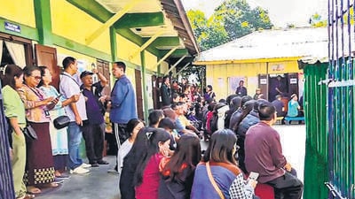 Polling for the Mizoram assembly elections saw a voter turnout of 80.66% on November 7. (PTI) Polling for the Mizoram assembly elections saw a voter turnout of 80.66% on November 7. (PTI)