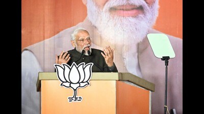 Prime Minister Narendra Modi on Sunday. (Sanchit Khanna/HT Photo) Prime Minister Narendra Modi on Sunday. (Sanchit Khanna/HT Photo)