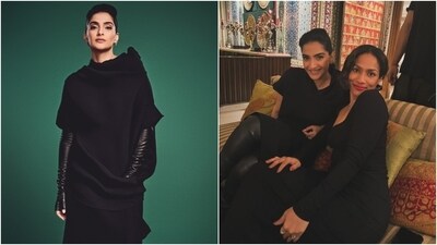 Sonam posted photos of her winter-ready look on Instagram with the caption, "To be An artist is to honour life fully - Diane von Furstenberg, a quote from her talk at Voices @bof." Designer Masaba Gupta also attended the get-together and posted a photo with Sonam, which the actor re-shared with the caption, "Masuuu." (Instagram) Sonam posted photos of her winter-ready look on Instagram with the caption, "To be An artist is to honour life fully - Diane von Furstenberg, a quote from her talk at Voices @bof." Designer Masaba Gupta also attended the get-together and posted a photo with Sonam, which the actor re-shared with the caption, "Masuuu." (Instagram)