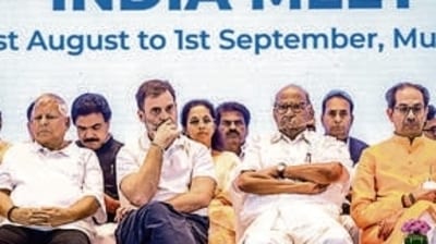 The INDIA bloc leaders met in Mumbai on September 1. (HT)