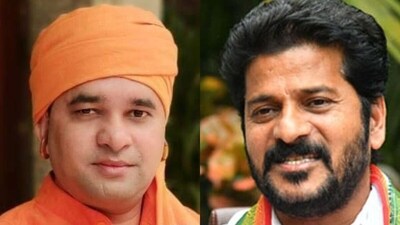 Mahant Balaknath of the BJP and Revanth Reddy of the Congress. Mahant Balaknath of the BJP and Revanth Reddy of the Congress.