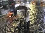 An orange alert was issued for 25 districts of Tamil Nadu. (PTI) An orange alert was issued for 25 districts of Tamil Nadu. (PTI)