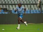 England's Jofra Archer during practice.