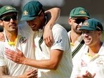 File photo of Mitchell Johnson, Mitchell Starc, David Warner and Nathan Lyon