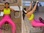 Parineeti Chopra shared a glimpse of her gym workout routine. Parineeti Chopra shared a glimpse of her gym workout routine.