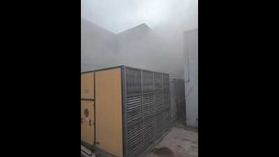 “No one was hurt... The fire broke out in the battery room on the second floor of the OT Block of the hospital causing panic among the staff and attendants,” said chief fire officer Mangesh Kumar. “No one was hurt... The fire broke out in the battery room on the second floor of the OT Block of the hospital causing panic among the staff and attendants,” said chief fire officer Mangesh Kumar.