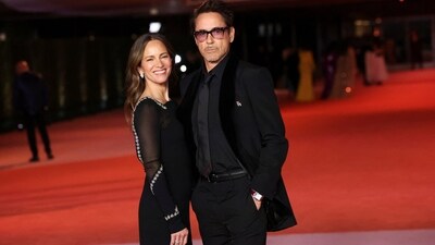 Robert Downey Jr and his wife, Susan Downey, attended the third Annual Academy Museum Gala together. The couple coordinated their look for the event in chic all-black ensembles.&nbsp; (REUTERS)