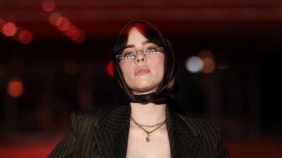 Billie Eilish at the third Annual Academy Museum Gala in Los Angeles on December 3, 2023. (REUTERS)