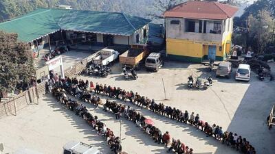 As many as 80.66% of the 857000 voters voted in the polls held in the state on November 7. (ANI) As many as 80.66% of the 857000 voters voted in the polls held in the state on November 7. (ANI)