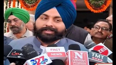 Bains said that the food contractor concerned, who has already been arrested, was providing three meals a day for ₹79 per student (HT Photo) Bains said that the food contractor concerned, who has already been arrested, was providing three meals a day for ₹79 per student (HT Photo)