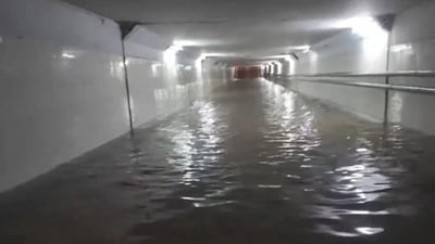 Cyclone Michaung: Pazhavanthangal Subway submerged under floodwater in Chennai (ANI) Cyclone Michaung: Pazhavanthangal Subway submerged under floodwater in Chennai (ANI)