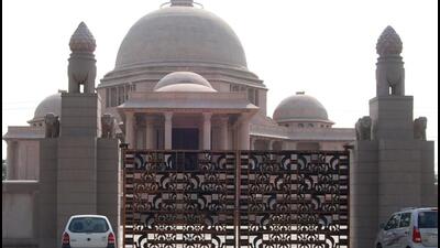 Dalit-Prerna-Sthal-has-not-opened-to-the-public-even-after-completion-HT-Sunil-Ghosh Dalit-Prerna-Sthal-has-not-opened-to-the-public-even-after-completion-HT-Sunil-Ghosh