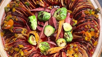 Earthy Vegetable Tian recipe: A tapestry of Earth's finest flavours roasted to perfection (Photo by Conrad Bengaluru) Earthy Vegetable Tian recipe: A tapestry of Earth's finest flavours roasted to perfection (Photo by Conrad Bengaluru)