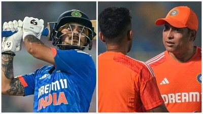Kishan featured in the first 3 T20Is of the Australia series after the World Cup (AFP-PTI) Kishan featured in the first 3 T20Is of the Australia series after the World Cup (AFP-PTI)