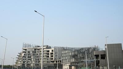 The 24-hour average AQI was 314 at 4pm on Sunday. (HT PHOTO)