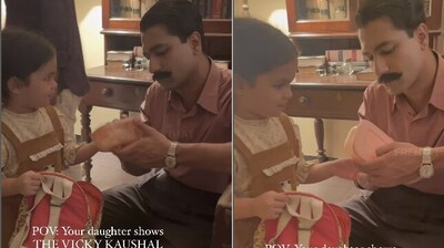 Vicky Kaushal in conversation with the young girl. (Instagram/@meesasisters) Vicky Kaushal in conversation with the young girl. (Instagram/@meesasisters)