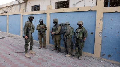 Israeli soldiers in North Gaza. (Reuters) Israeli soldiers in North Gaza. (Reuters)