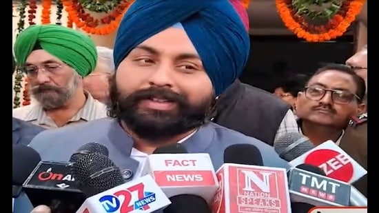 Bains said that the food contractor concerned, who has already been arrested, was providing three meals a day for ₹79 per student (HT Photo)