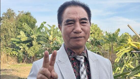Zoram People's Movement chief and Mizoram CM candidate Lalduhoma. (PTI Photo)