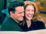 Julia Roberts with Matthew Perry in a still from FRIENDS