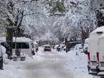 Snow and ice continue to cause chaos on the roads. (AP) Snow and ice continue to cause chaos on the roads. (AP)