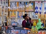 Mumbai, India - Dec. 4, 2023: FOllowers of Dr Babasaheb Ambedkar vist Chatiyabhoomi pay their respects, during the upcoming Mahaparinirvan Diwas at Chaityabhoomi at Dadar, in Mumbai, India, on Monday, December 4, 2023.  (Photo by Anshuman Poyrekar/ Hindustan Times)