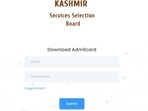 JKSSB Panchayat Secretary 2023 admit card released at jkssb.nic.in