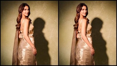 On Tuesday, Vaani gave her fans a sweet surprise as the actress took to Instagram and uploaded a series of glam pictures accompanied by a Punjabi caption. In the post, Vaani can be seen looking like an elegant princess in a gorgeous Kanjeevaram silk saree. (Instagram/@ _vaanikapoor_) On Tuesday, Vaani gave her fans a sweet surprise as the actress took to Instagram and uploaded a series of glam pictures accompanied by a Punjabi caption. In the post, Vaani can be seen looking like an elegant princess in a gorgeous Kanjeevaram silk saree. (Instagram/@ _vaanikapoor_)