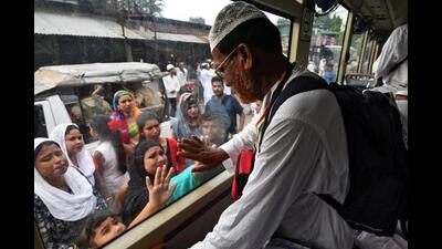 According to the Haj Policy 2024, if a woman pilgrim or a pilgrim above 70 years wishes to go on Haj with a repeater as ‘Mehram,’ they must provide a solemn declaration and undertaking stating that no first-time ‘Mehram’ is available in their family. (REUTERS)